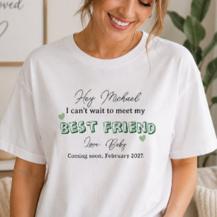aangepaste zwangerschapsaankondiging t-shirt