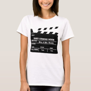 Aangepaste zwangerschapsaankondiging t-shirt