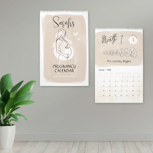 Aangepaste zwangerschapsagenda, 9 maanden zwangers kalender