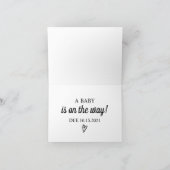 Aangepaste Zwangerschapskaart voor grootouders Aankondiging (Binnen)