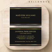 Aangepaste zwart en goud Premium Professional Visitekaartje