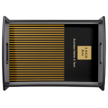 Aangepaste zwart en gouden streep