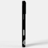 Aangepaste zwart en grijs glitter Case-Mate iPhone case (Achterkant / Rechts)