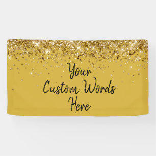 Aangepaste Zwart Gouden Verjaardagsfeest Foto Boot Spandoek