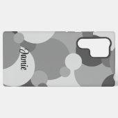 Aangepaste zwart-grijze molecule Samsung Phone Cas Samsung Galaxy Hoesje (Achterkant horizontaal)