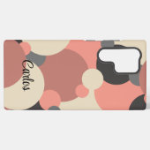 Aangepaste zwart-rode molecule Samsung Phone Case Galaxy Hoesje (Achterkant horizontaal)