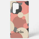 Aangepaste zwart-rode molecule Samsung Phone Case Samsung Galaxy Hoesje (Achterkant)