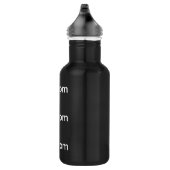 Aangepaste ZWART Roestvrij staal 18oz waterfles (Rechts)