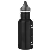Aangepaste ZWART Roestvrij staal 18oz waterfles (Links)