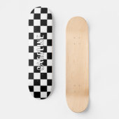 Aangepaste zwart-wit Abstracte geometrische kunst Persoonlijk Skateboard (Voorkant)