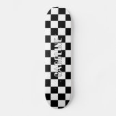 Aangepaste zwart-wit Abstracte geometrische kunst Persoonlijk Skateboard (Voorkant)
