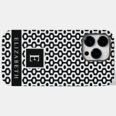 Aangepaste zwart-wit Brazilië Ipanema geometrisch Case-Mate iPhone Case (Achterkant (horizontaal))