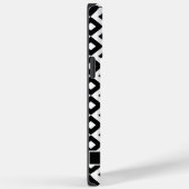 Aangepaste zwart wit diamant stip geometrisch Case-Mate iPhone case (Achterkant / Rechts)