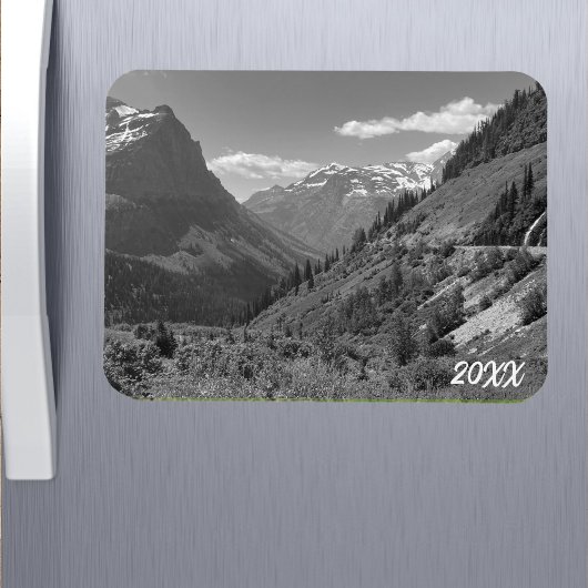 Aangepaste zwart-wit foto koelkast magneet