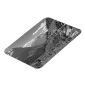 Aangepaste zwart-wit foto koelkast magneet (Linkerzijde)
