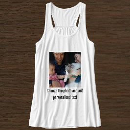 Aangepaste zwart-wit kat moeder familie leuk huisd tanktop