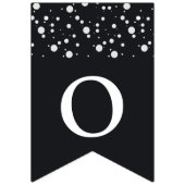 Aangepaste zwart & wit laurierkrans Afstuderen Vlaggetjes (Derde vlag)