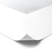 Aangepaste zwart-wit minimalistische koppel foto b poster (Hoek)
