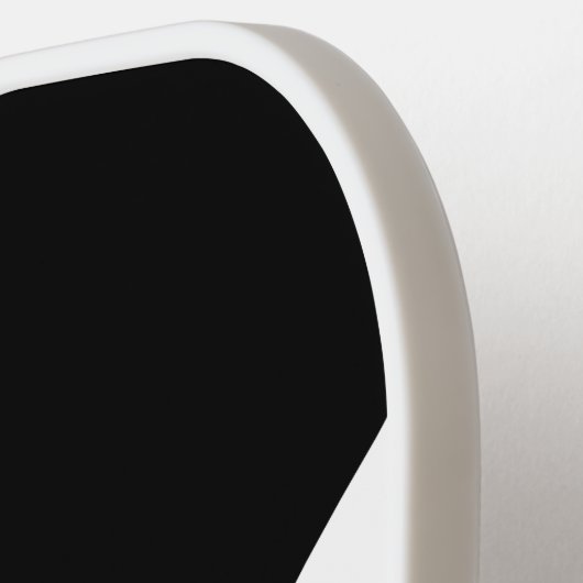 Aangepaste zwart-wit pickleball paddle (Links Detail)