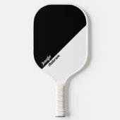Aangepaste zwart-wit pickleball paddle (Voorkant)
