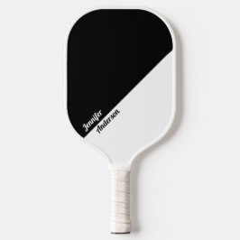 Aangepaste zwart-wit pickleball paddle
