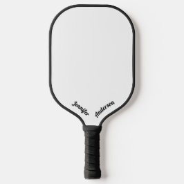 Aangepaste zwart-wit pickleball paddle