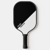 Aangepaste zwart-wit pickleball paddle (Voorkant)