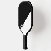 Aangepaste zwart-wit pickleball paddle (Links)