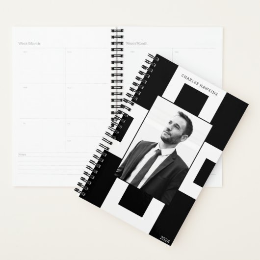 Aangepaste zwart-wit professionele foto planner (Display)