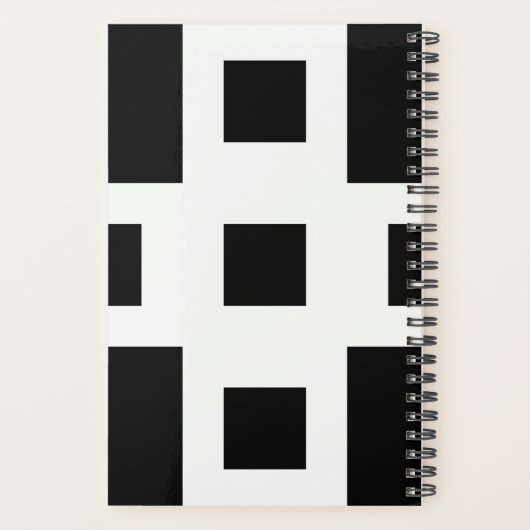 Aangepaste zwart-wit professionele foto planner (Achterkant)