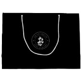 Aangepaste zwart-witactiviteiten groot cadeauzakje (Achterkant)