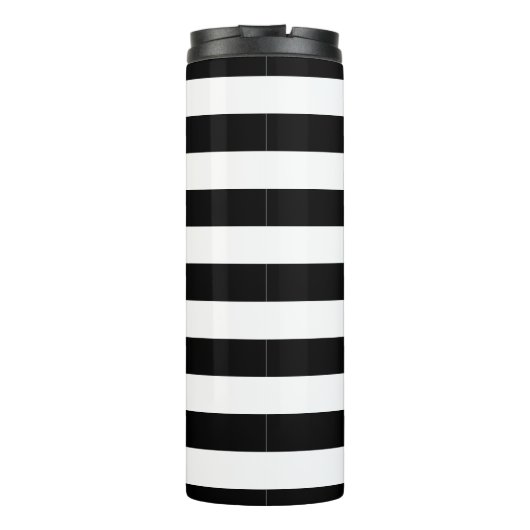 Aangepaste zwart-wittaper thermosbeker (Achterkant)