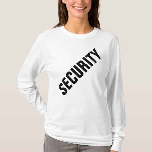 Aangepaste zwart-witte vrouwen Dubbele beveiliging T-shirt (Voorkant)