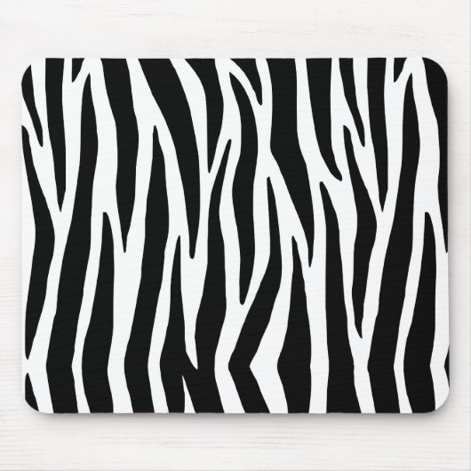 Aangepaste zwart-witte Zebra Muismat (Voorkant)