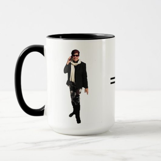 Aangepaste zwarte 15 oz Ringer Mok Voeg foto toe d (Links)