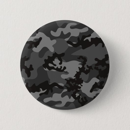 Aangepaste zwarte Camo-Button Ronde Button 5,7 Cm (Voorkant)