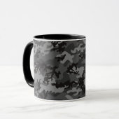 Aangepaste zwarte Camo Glass Mok (Voorkant links)