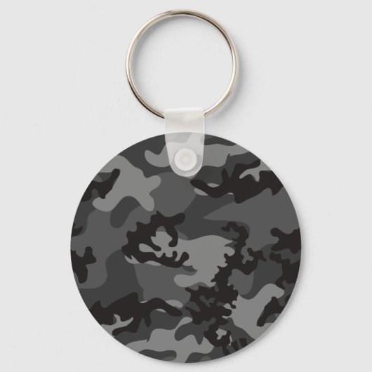 Aangepaste zwarte Camo-Sleutelhanger Sleutelhanger (Voorkant)