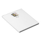 Aangepaste zwarte derde klas leraar waardering notitieblok (Schuin)