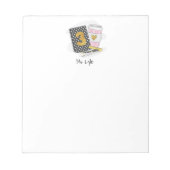 Aangepaste zwarte derde klas leraar waardering notitieblok (Voorkant)