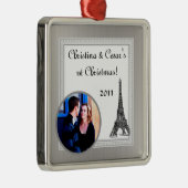 Aangepaste zwarte Eiffeltower voor sierdoeleinden Metalen Ornament (Rechts)