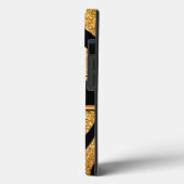 Aangepaste zwarte en gouden zebra Print Phone Case (Achterkant / Links)