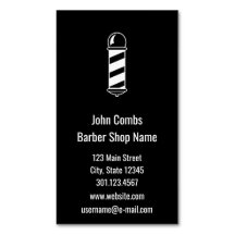 Aangepaste zwarte en witte Barbershop