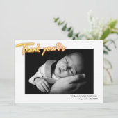 Aangepaste zwarte en witte foto. Gepersonaliseerde Aankondiging (Staand voorkant)