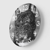 Aangepaste zwarte en witte foto, grote klok (Hoek)