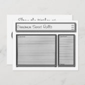 Aangepaste zwarte en witte kaart (Voorkant / Achterkant)