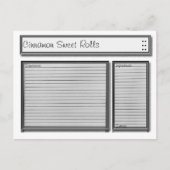 Aangepaste zwarte en witte kaart (Voorkant)