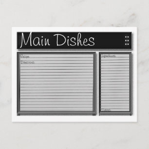 Aangepaste, zwarte en witte kaarten