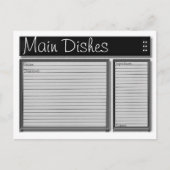 Aangepaste, zwarte en witte kaarten (Voorkant)