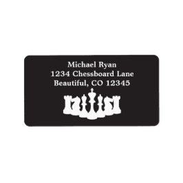 Aangepaste zwarte en witte kauwstukken Klassiek Etiket